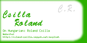 csilla roland business card